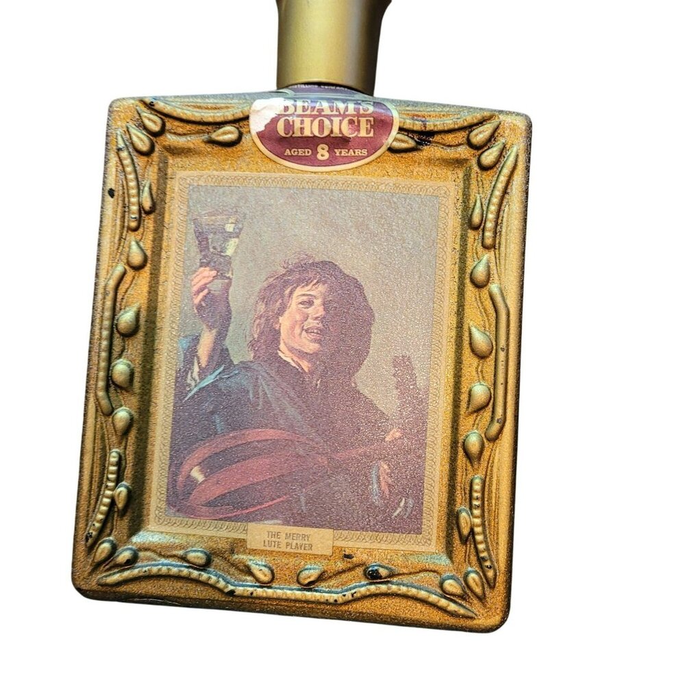 Jim Beam 8 Year Old Vintage Collectible Decanter Bottle Whiskey Barware THB101